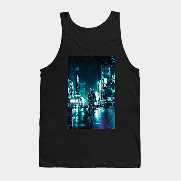 Another Rainy Night ( The Continuous Tale Of The Lost Astronauta) Tank Top by SeamlessOo